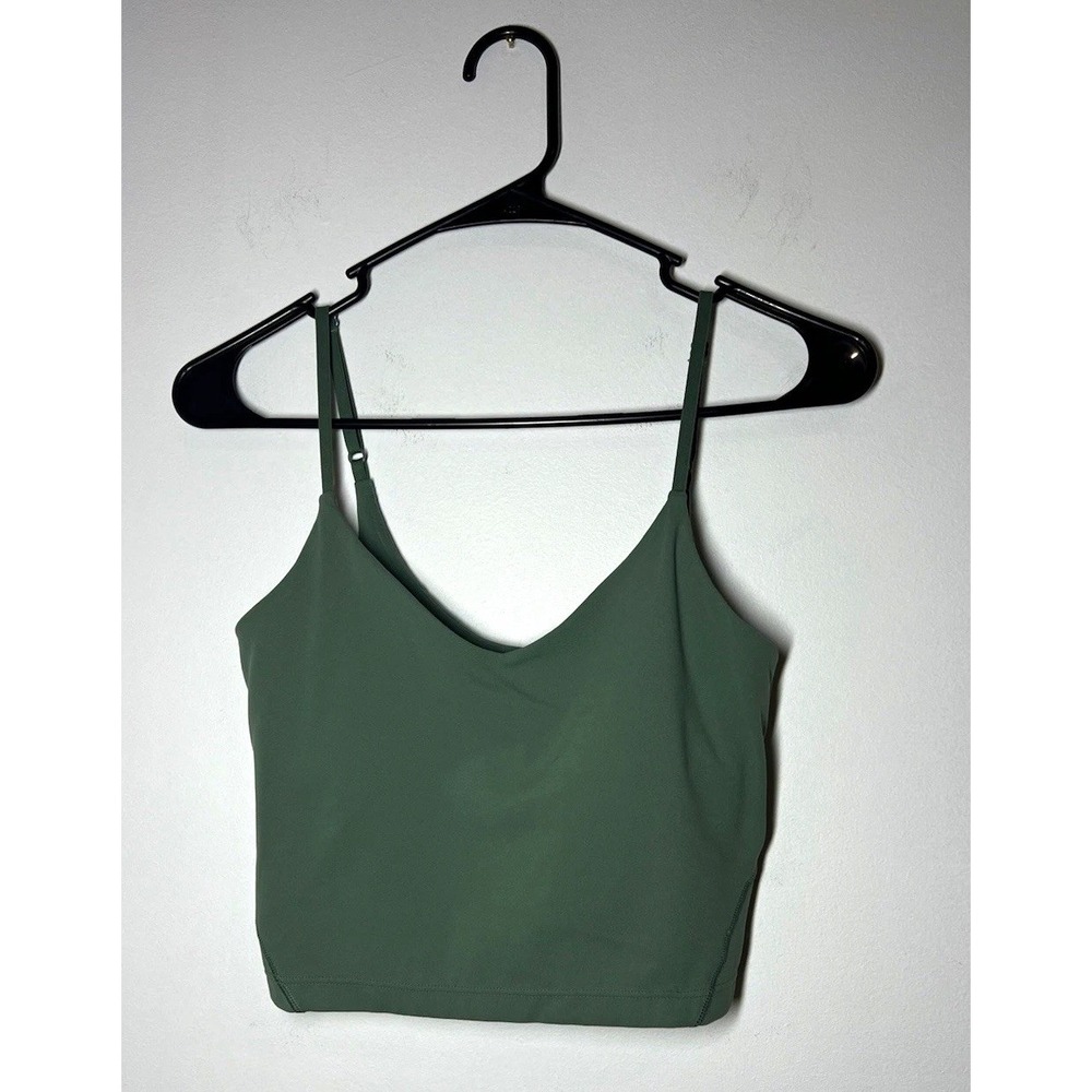 lululemon Align™ Cropped Cami Tank Top Light Support, A/B Cup, Sz S/6 Sage Green